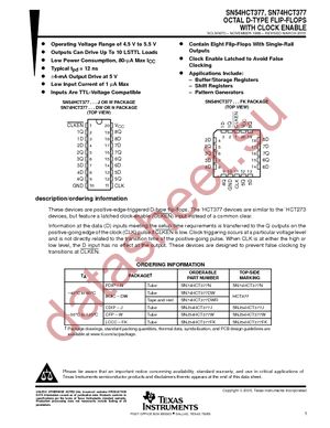 SN74HCT377DW datasheet  